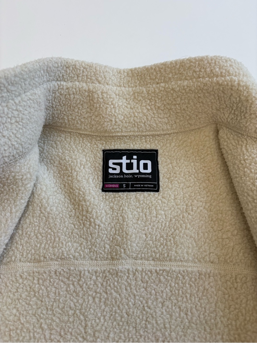 Stio Sweetwater Fleece Jacket Size Small Beige Full Zip - Picture 3 of 9
